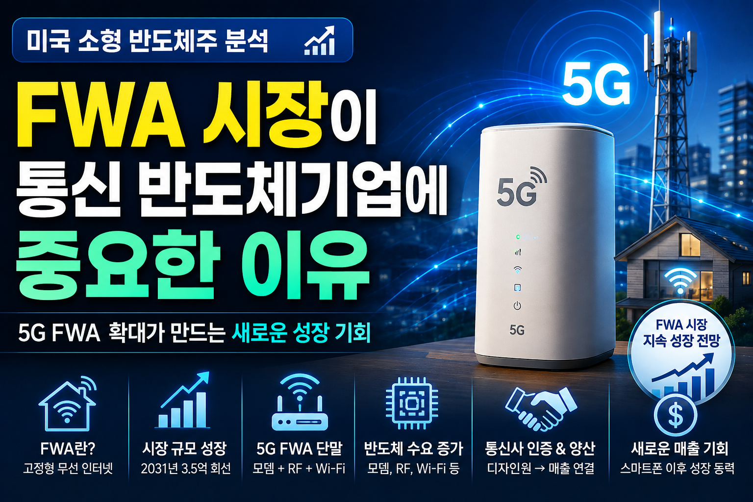 FWA 시장이 통신 반도체가 중요한 이유