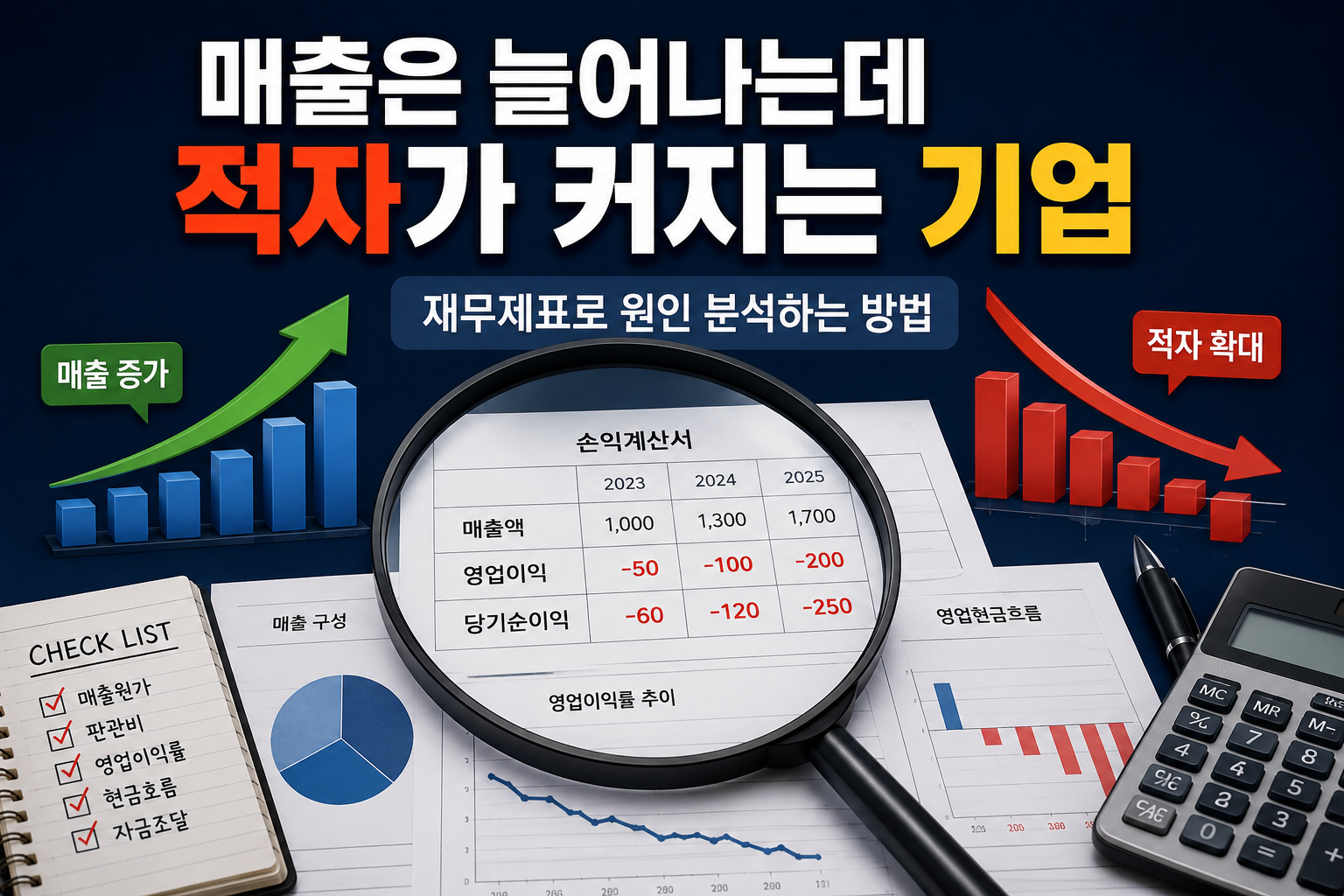 매출은 늘어나는데 적자가 커지는 이유