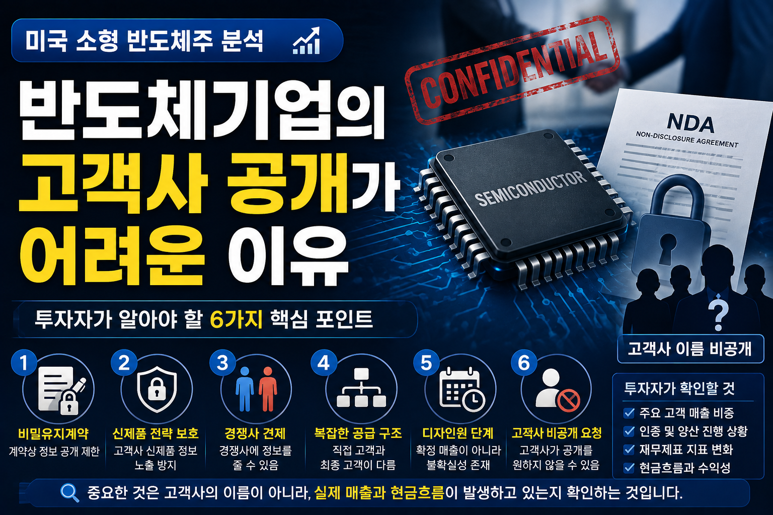 반도체기업의 고객사 공개가 어려운 이유