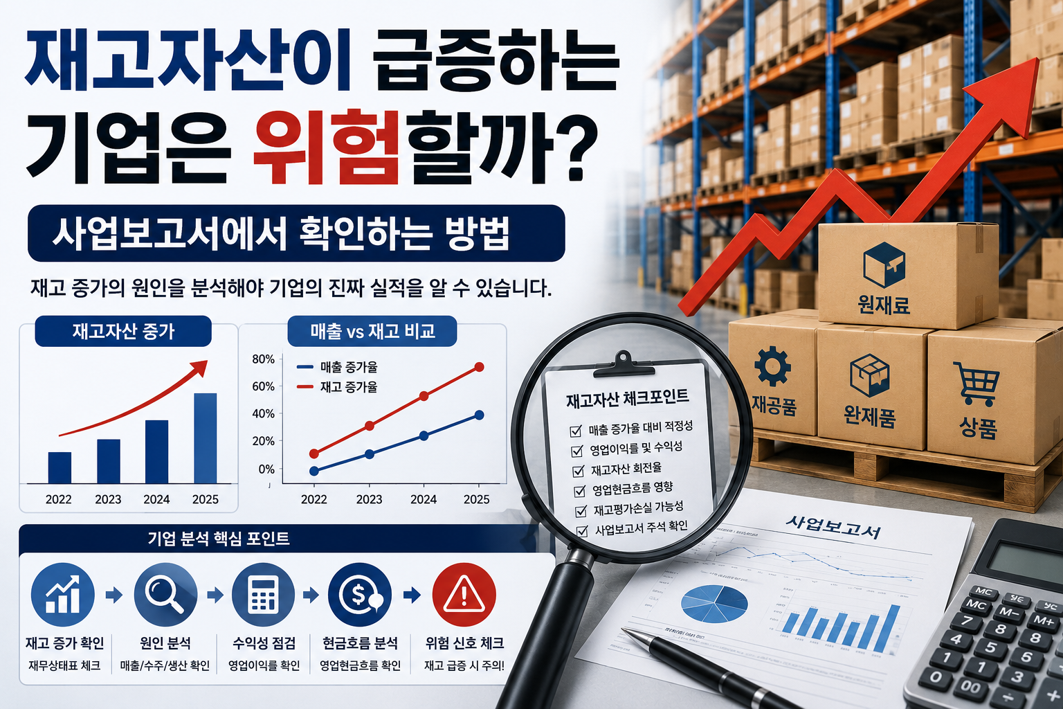 재고 자신이 급증하는 기업은 위험한가